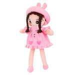 Webby Plush Cute and Huggable Doll Stuffed Toys | Soft Doll | Return Gift for Birthday | Adorable Gift for Toddler and Baby Girls, 55CM (Pink)