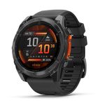 Garmin fēnix 8, 51mm Premium Multisport GPS Smartwatch,AMOLED Touch Screen,Advanced Health and Training Features,Built in LED flashlight,Adventure Watch with up to 29 days battery life,Slate Gray