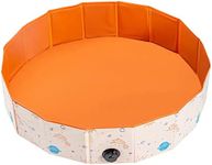 SUNWUKING Sand and Water Table for Toddler - Foldable Game Room Portable Ball Pit Sandbox Baby Sensory Toys Storage Summer Pet Pool Play Activity Center Diameter 32Inchs