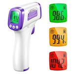 Infrared Thermometer for Adults, Non Contact Forehead Thermometer with Fever Alarm, Accurate Reading and Memory Function, Children, Kids and The Elderly & Surface of Objects Use