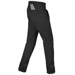 Adidas Men's Pure Motion Stretch 3-Stripes Pants - Black/Vista Grey S15, Size 38-32