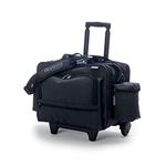 Hopkins Medical Products Rolling Medical Bag for Home Health Nurses - Black