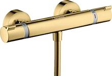 Hansgrohe Ecostat Thermostatic shower mixer Comfort for exposed installation, polished gold-optic, 13116990