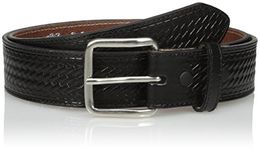 Nocona Men's Black Basket Money Belt, Black, 34