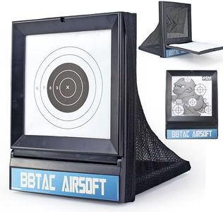 BBTac Airsoft Target with Trap Net Catcher, Stand and Paper Target, for Airsoft Gun Training Shooting BB Pellets Indoor Outdoor