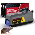 Electric Mouse Traps,Jkevow Rat Traps That Kill Instantly 2000V,Mouse Traps for Indoors,Kitchen, Garden, Kitchen (grey)