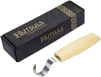 Hutsuls Spoon Carving Knife for Beginners - Right-Handed Razor Sharp Wood Carving Hook Knife Tool in a Beautifully Designed Gift Box Kuksa Carving Hobbies for Men Women Adults and Kids