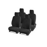 Gursudarshan Fixed Front Head Rest Towel Car Seat Cover for Honda Brio/Hyundai Eon/Hyundai i10/Santro Xing/Grand i10/Toyota Etios Liva (Black)