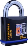 High Security Padlock Federal 730, Weatherproof, Anti Cut, Heavy Duty, 2 Keys