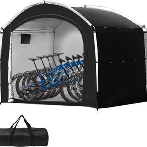 Bike Storage Shed Tent,Outdoor Portable Bicycle Storage Sheds with 210D Oxford Fabric PU4000 Waterproof for 2/3/4/6/8 Bikes,Bike Covers Shelter for Motorcycle,Garden Tools,Toys,Lawn Big