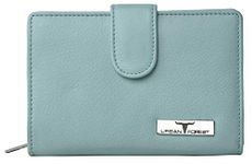 URBAN FOREST Arya Pastel Blue Leather Wallet for Women