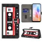 VODEFOX for LG Stylo 6 Case,Design for LG Stylo 6 Case with Card Holder Stand Kickstand for Women Girls Boys, 3D Wallet Cute PU Leather Flip Protective Cover for LG Stylo 6 / K71 - Tape