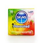 Skins Sexual Health Flavoured Condoms Multipack, 16 Assorted