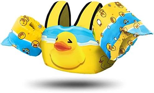 Chriffer Kids Swim Vest Life Jacket for 30-55 Pounds Boys and Girls, Toddler Floaties with Shoulder Harness Arm Wings for 2,3,4,5,6,7 Years Old Baby