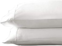 Brielle Home Tencel Lyocell Sateen Pillowcase Set, White, King