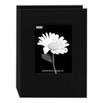 Pioneer Photo Albums 24-Pocket Frame Cover Album for 5 by 7-Inch Prints, Deep Black Fabric