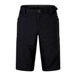 Hummvee Cycling Shorts with Liner | Detachable Liner | Urban and Trail Shorts | Padded Comfort | Cargo Storage | Clickfast Black