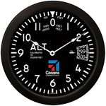Trintec Massive 14" Cessna Altimeter Aviation Classic Instrument Style Wall Clock CES-9060-14