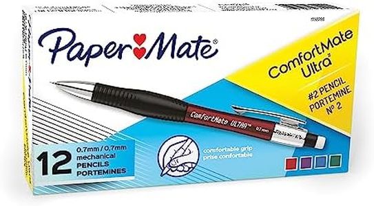 Paper Mate Comfort Mate Ultra Mechanical Pencils, 0.7mm, HB #2, Assorted Colours, 12 Count