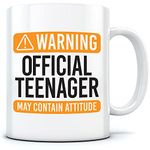 HotScamp Official Teenager Tea and Coffee Mug - Boys and Girls Birthday Presents - Funny Mugs for Teenagers - 13th Birthday Cool Stuff for Boys and Girls - Ceramic Tea Cup for Teens