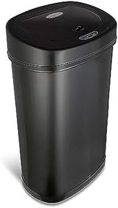 NINESTARS DZT-50-9BK The Original Touchless Automatic Motion Sensor Trash Can, 13.2 Gal. / 50 L., Black