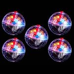 5 PCS Cat Hunting Ball Motion Ghost Light Up Cat Balls LED Motion Activated Cat Ball Motion Light Up Cat Dog Interactive Toys A