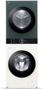LG WashTower 13 Kg /10 Kg with AI Direct Drive & DUAL Inverter Heat Pump, Fully Automatic Front Load Washing Machine and Dryer (FWT1310BG) with Wi Fi & Central Control Panel Natural Beige & Green