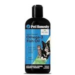 Omega-3 Fish Oil for Dogs - Pet Liquid Food Skin & Coat Health Supplement - EPA + DHA Fatty Acids, May Reduce Shedding & Itching- Supports Immunity, Hip Joint, Brain & Heart Health (16 Oz)