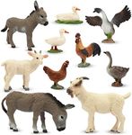 Toymany 10PCS Farm Animals Figures,