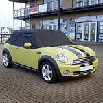 UK Custom Covers RP115 Tailored Soft Top Roof Half Cover Black - To Fit Mini Convertables 2004 Onwards