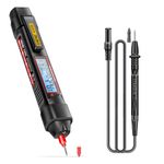 BendJoy® 2 in 1 Pen Type Digital Multimeter, 4000 Count Non Contact Voltage Tester, Digital Tester for AC/DC Voltage, Resistance, Diode, Continuity, Capacitance, Frequency (Not Include Battery)