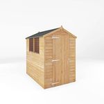 WALTONS 6 x 4 Overlap Storage Shed | Apex Roof | 7mm Overlap Cladding | Wooden Garden Storage Shed | 10 Year Anti Rot Guarantee | 6 x 4 6ft 4ft