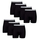 Hanes Men's Underwear Boxer Briefs, Cool Dri Moisture-Wicking Underwear, Cotton No-Ride-Up for Men, Multi-packs Available, 7 Pack - Black, Medium