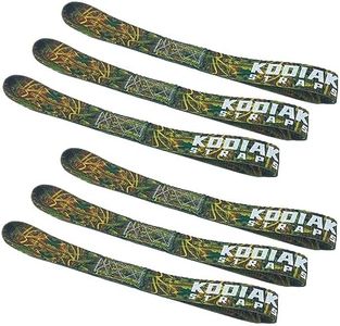 Soft Loop Tie Down Straps - 1.5 x 18 inches- 10,000 lb Load Capacity - Camo 6 Pack - Loops for Securing ATV, UTV, Motorcycles, Scooters, Dirt Bikes, Lawn & Garden Equipment by KODIAK STRAPS