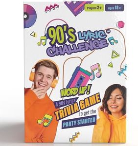 90's Song Lyric Game - Fun Music Trivia Game for Adults, for Music Lovers, Ideal for Millennials, Gen X
