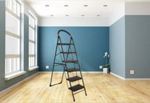 Home Bliss Black Ladder, Foldable with 6 Slip-Resistant Steps, Folding Step Stool for Adults with Wide Anti-Slip Pedal, Lightweight