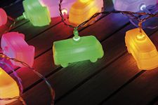 BRISA VW Collection - Volkswagen 3D Indoor Battery String Lights Party Fairy Lighting T1 Bus Campervan Design (Classic Bus/Multicolor/9.8 feet/3m)