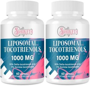 Svaiketa Liposomal Tocotrienols 1000mg – Vitamin E Tocotrienols Supplement, Advanced Formula with 95% Delta-Tocotrienols & 5% Gamma-Tocotrienols, 60 Count (2 Bottles)