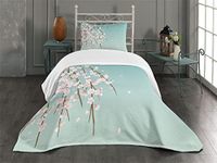 Ambesonne Weeping Flower Bedspread,