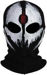 Innturt Fabric Ghost Mask Balaclava Skull Hood Red & White