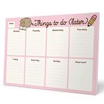 Erik - Pusheen Rose Collection Official - Desk Pad with Weekly and Monthly Calendar,BPSA40001