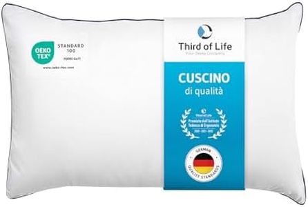 Cuscino inSPIRO 50x70 cm | Morbido come la piuma, fermo come il Memory Foam I Cuscino ergonomico per dormire sulla schiena, sul fianco o a pancia in giù | Morbido e Leggero | Lavabile in Lavatrice