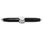 LEYT Spinning Pen, Writing Tool Practical Metal Fidget Pen Reflector for Lighting for Writing (Black)