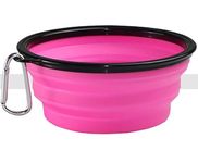 KUTKUT Silicone Collapsible Dog Bowl | BPA Free Dishwasher Safe, Portable Foldable Expandable Travel Bowl | Food Water Feeding Cup Dish for Dogs & Cats