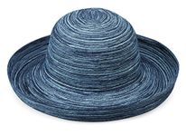 Wallaroo Hat Company Women's Sydney Woven Poly Braid Hat,Adjustable,Denim