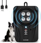 Anti Bark Device 33FT, Upgrade Automatic Dog Barking Deterrent Devices with 4 Speakers, Audio & Ultrasonic Anti Dog Barking Device, Indoor Outdoor Bark Control Device for Puppy Medium Large dog