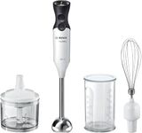 Bosch ErgoMix Hand Blender MS6CA4150G with mini chopper, whisk, 12 speeds, 800 W White/Anthracite