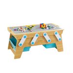 KidKraft 17512 Building Bricks Play N Store Table