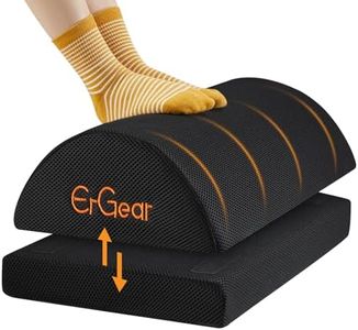 ErGear Foot Rest for Under Desk at Work with 2 Height Options, Under Desk Footrest with Ergonomic Memory Foam, Desk Foot Stool with Washable Cover for Body Pressure Points Balance,at Home, Office