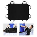 LOSCHEN Transfer Sheet, Patient Transfer Board with Eight Handles,Suitable for Obese People,Elderly People and Patients who Need to be transferred (120 * 100cm (48 * 40inch, Black)